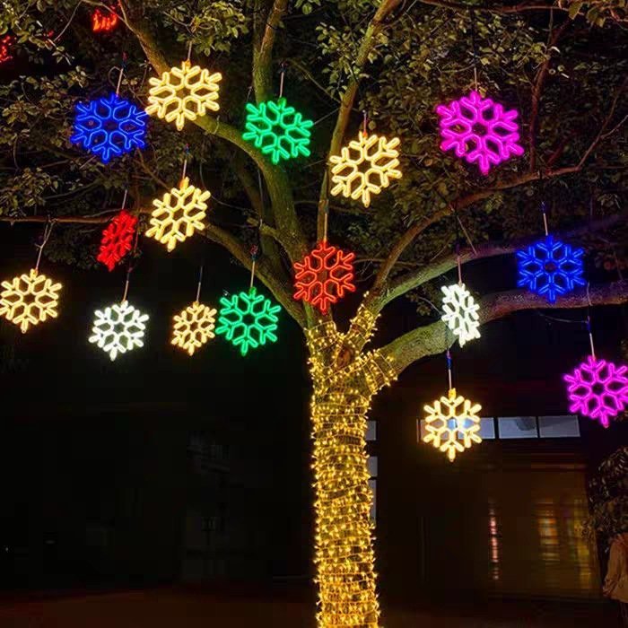 Duckkoko Big Christmas Snowflakes Lights Waterproof Battery Operated Snowflakes Christmas Decorations - Image 4